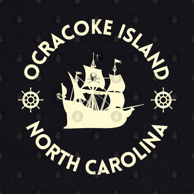 Ocracoke Ship Blackbeard by Trent Tides